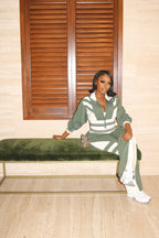 Stripes Tracksuit Green